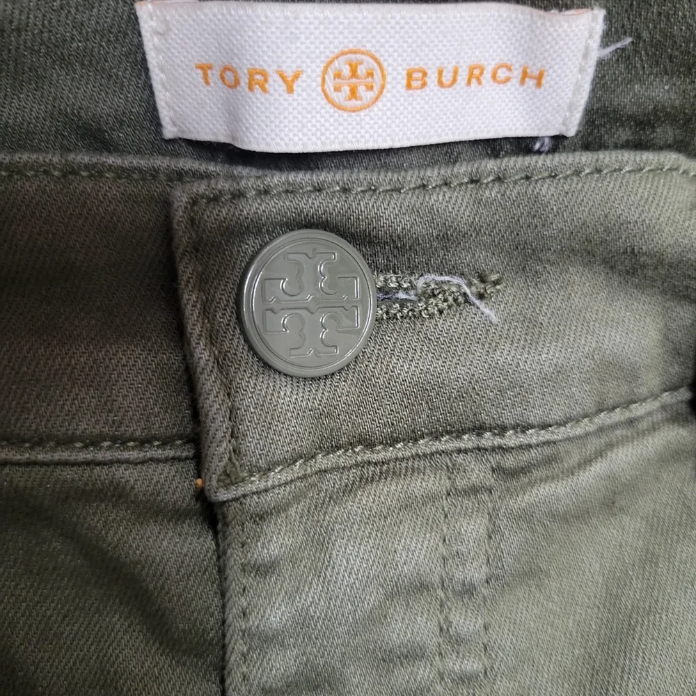 Tory Burch Women's Ankle Snap Straight Pants Medium Waist 34 Inseam 28 Excellent